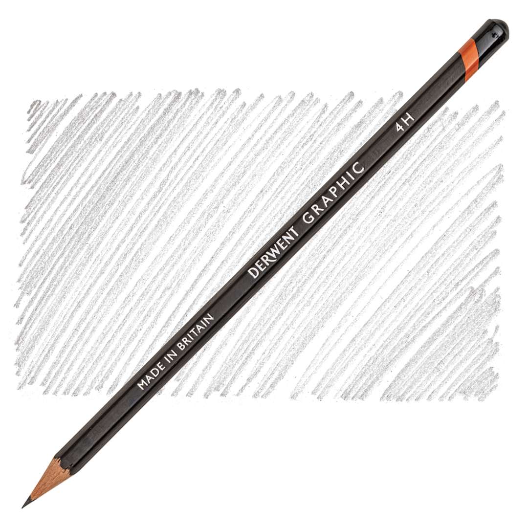 Open in modal - Derwent Graphic Pencil - Hardness 4H pencil and swatch