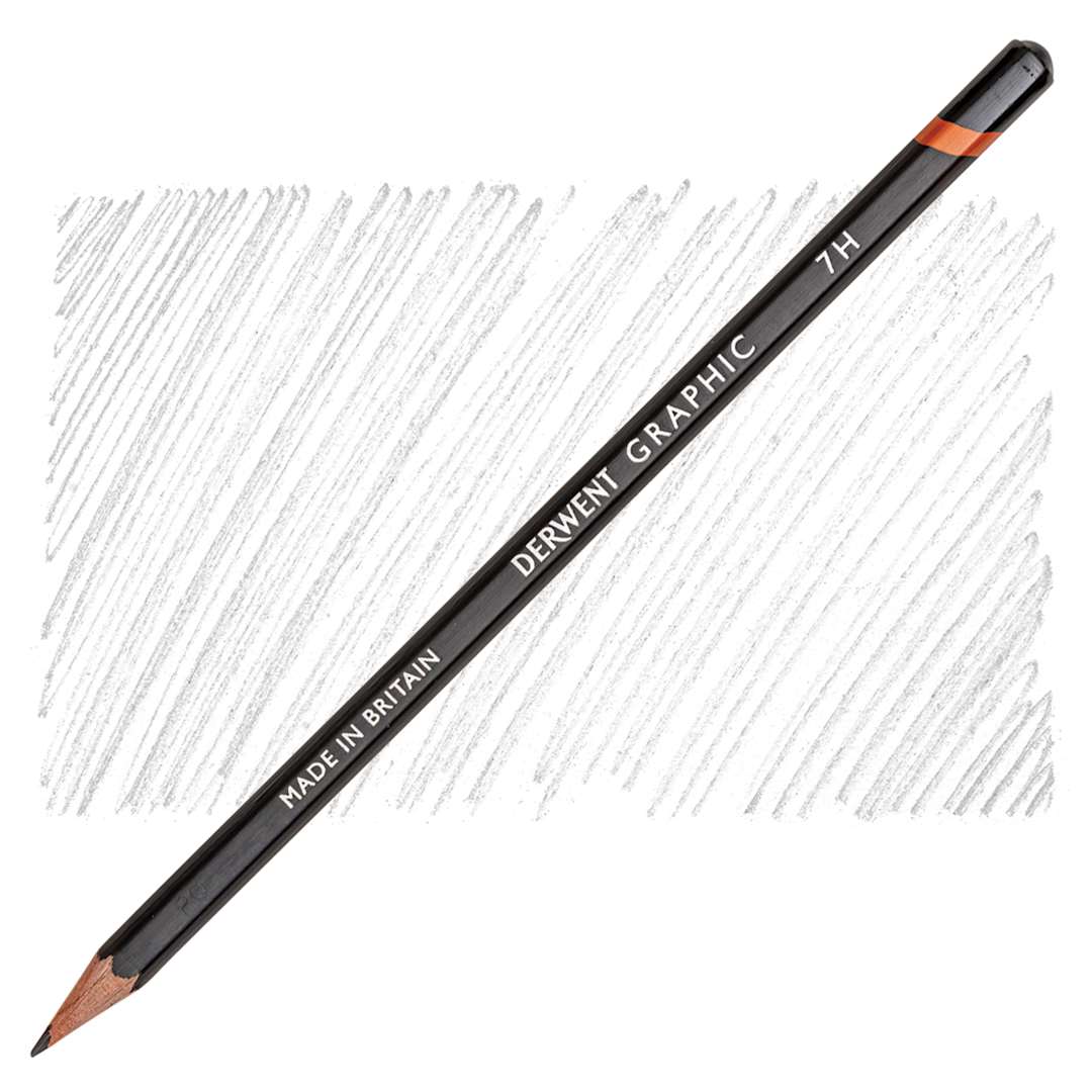 Open in modal - Derwent Graphic Pencil - Hardness 7H pencil and swatch