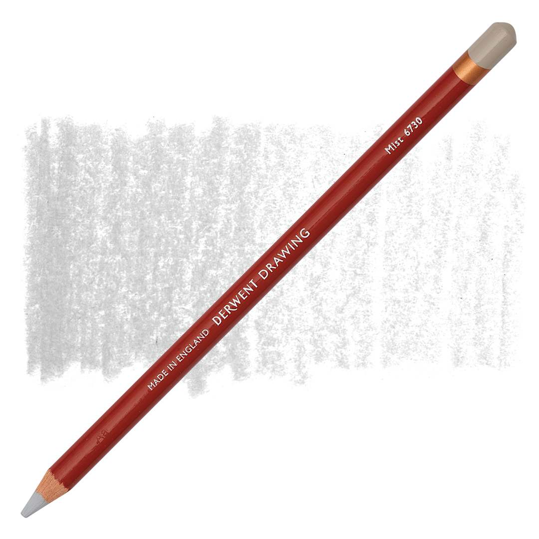 Open in modal - Derwent Drawing Pencil - Mist pencil and swatch