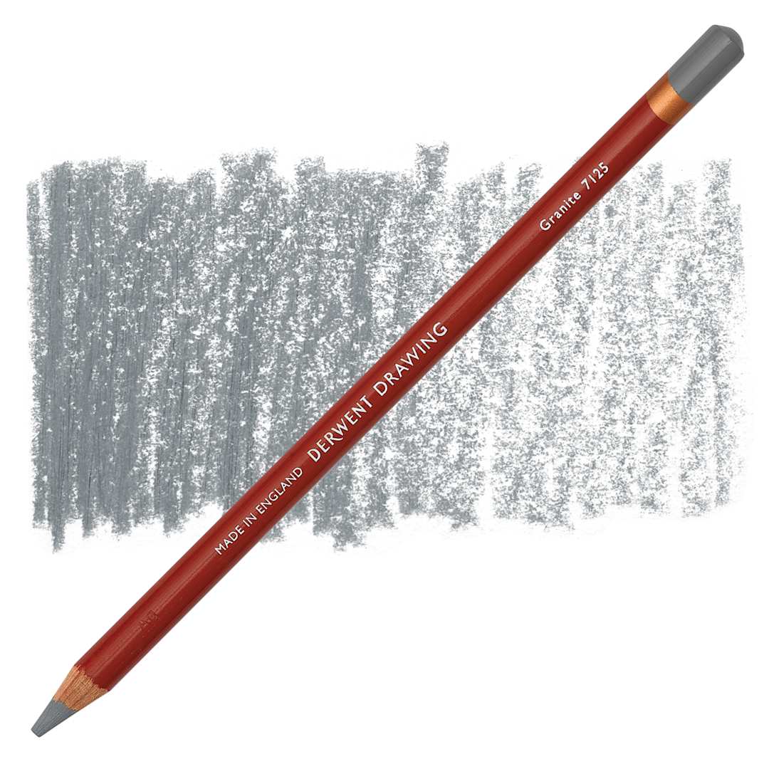 Open in modal - Derwent Drawing Pencil - Granite pencil and swatch