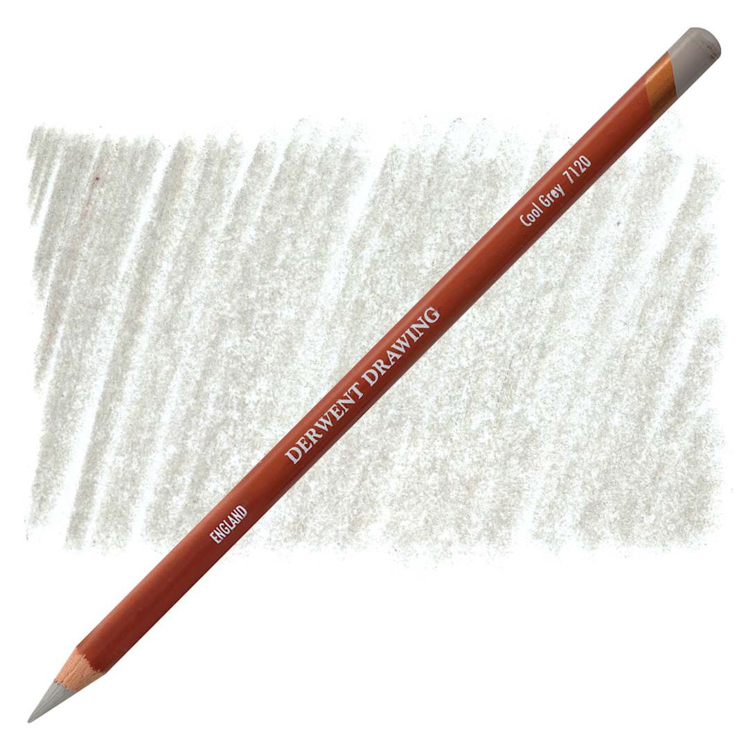 Open in modal - Derwent Drawing Pencil - Cool Gray pencil and swatch