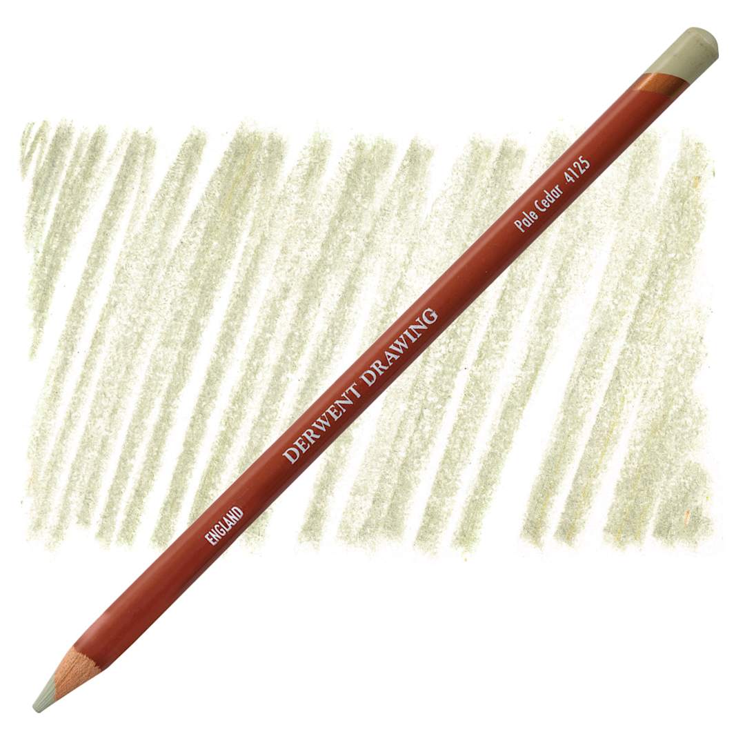 Open in modal - Derwent Drawing Pencil - Pale Cedar pencil and swatch