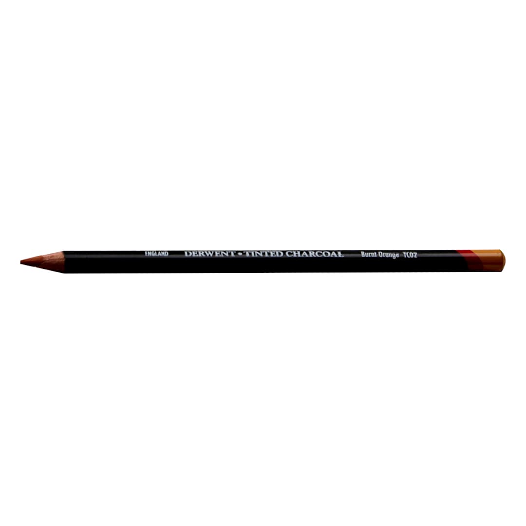 Open in modal - Tinted Charcoal Pencils Burnt Orange