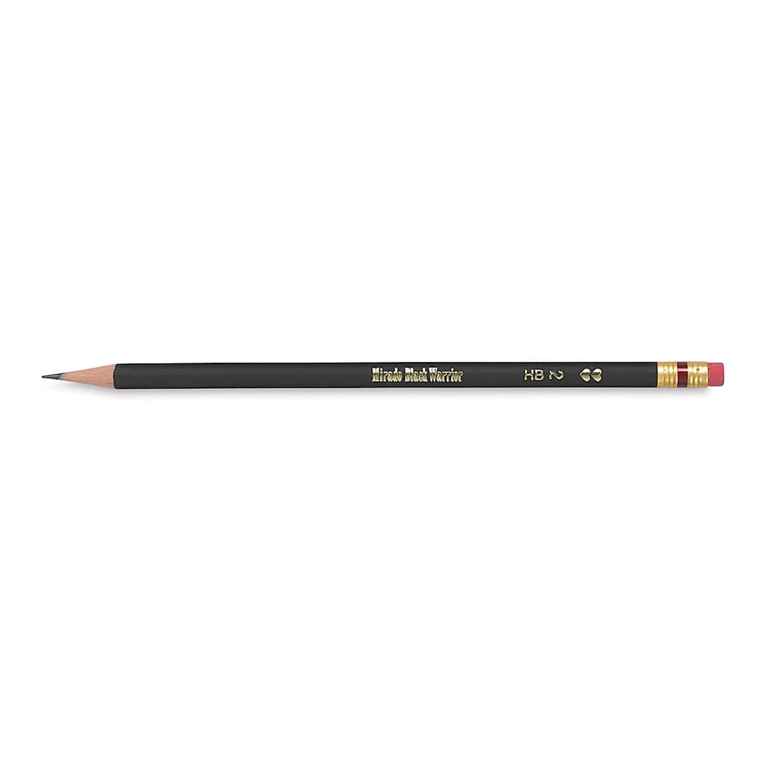 Open in modal - Paper Mate Mirado Black Warrior Pencil - Single sharpened pencil shown horizontally