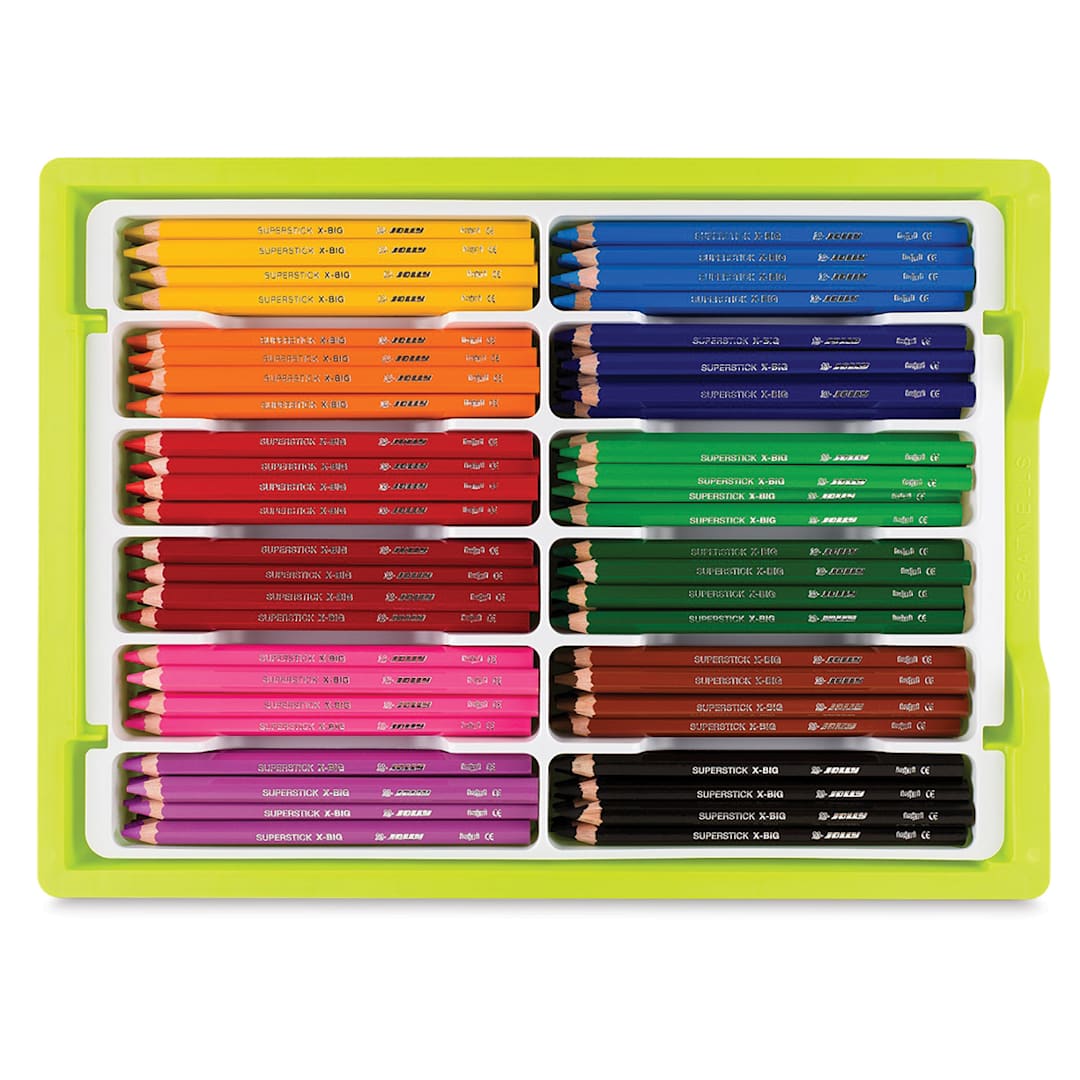 Jolly X-Big Colored Pencils - Class Pack of 180 | BLICK Art Materials