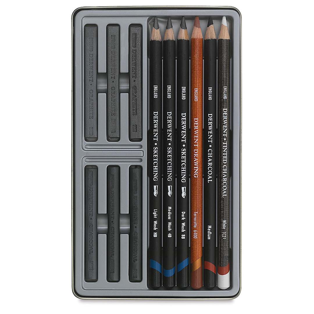 Open in modal - Derwent Sketching Collection - Set of 12 (contents)