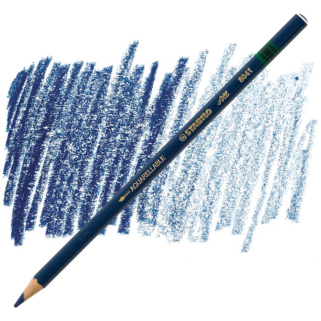 Open in modal - Stabilo Colored Marking Pencil - Blue pencil and swatch