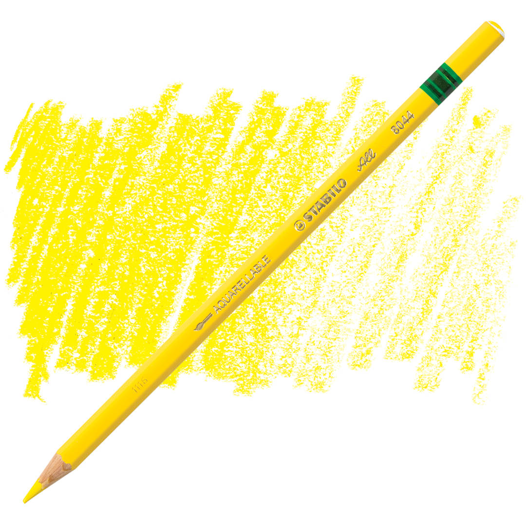 Open in modal - Stabilo Colored Marking Pencil - Yellow pencil and swatch