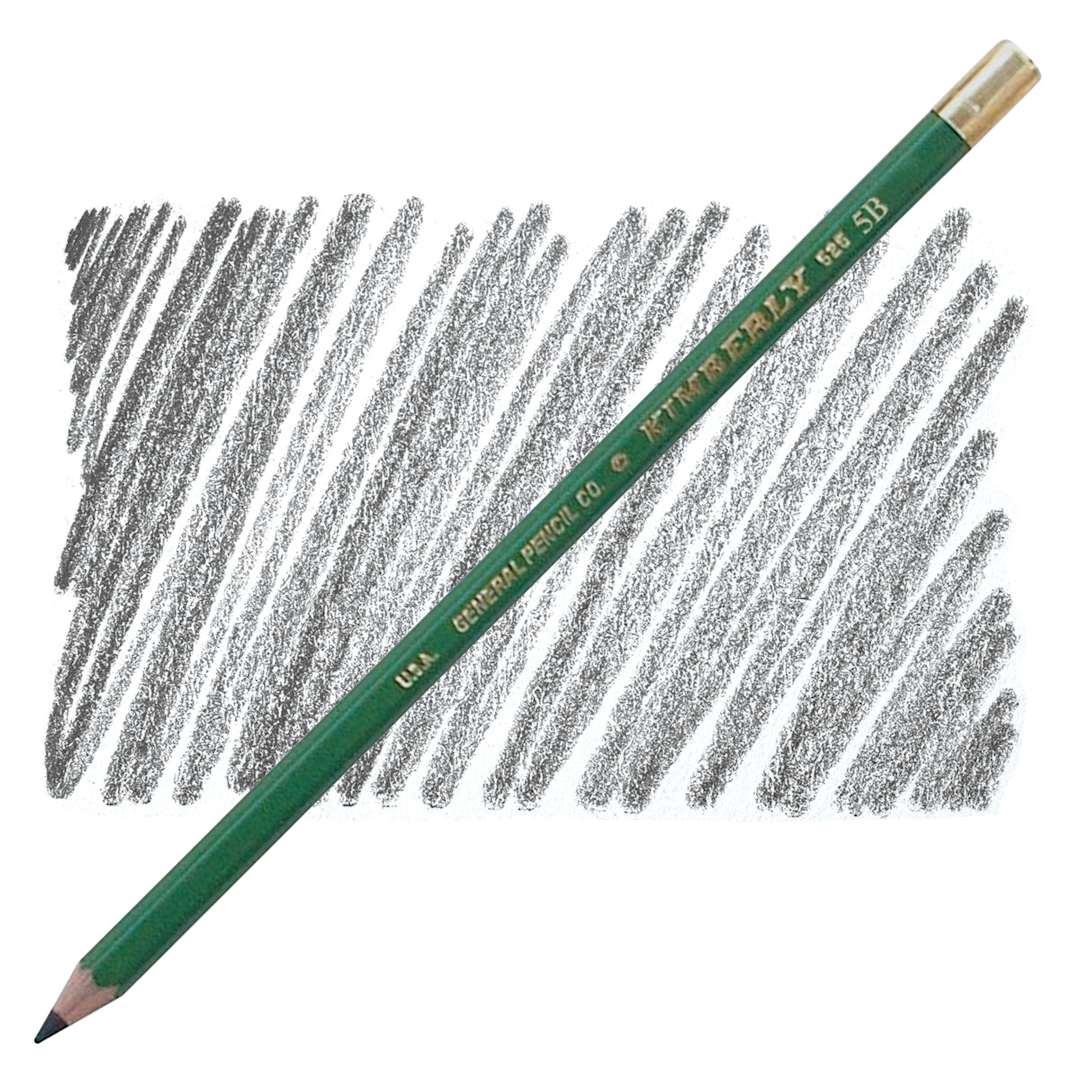 Open in modal - General's Kimberly Drawing Pencil - 5B pencil and swatch