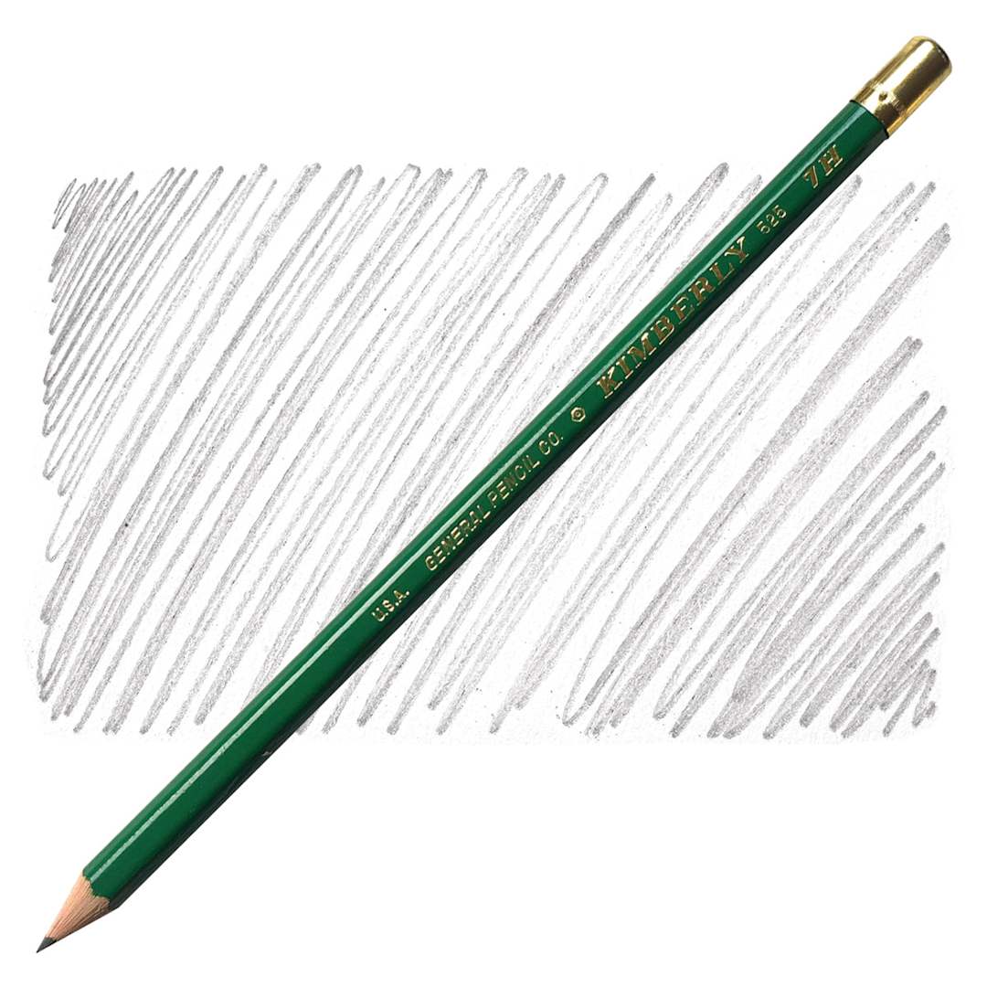 Open in modal - General's Kimberly Drawing Pencil - 7H pencil and swatch