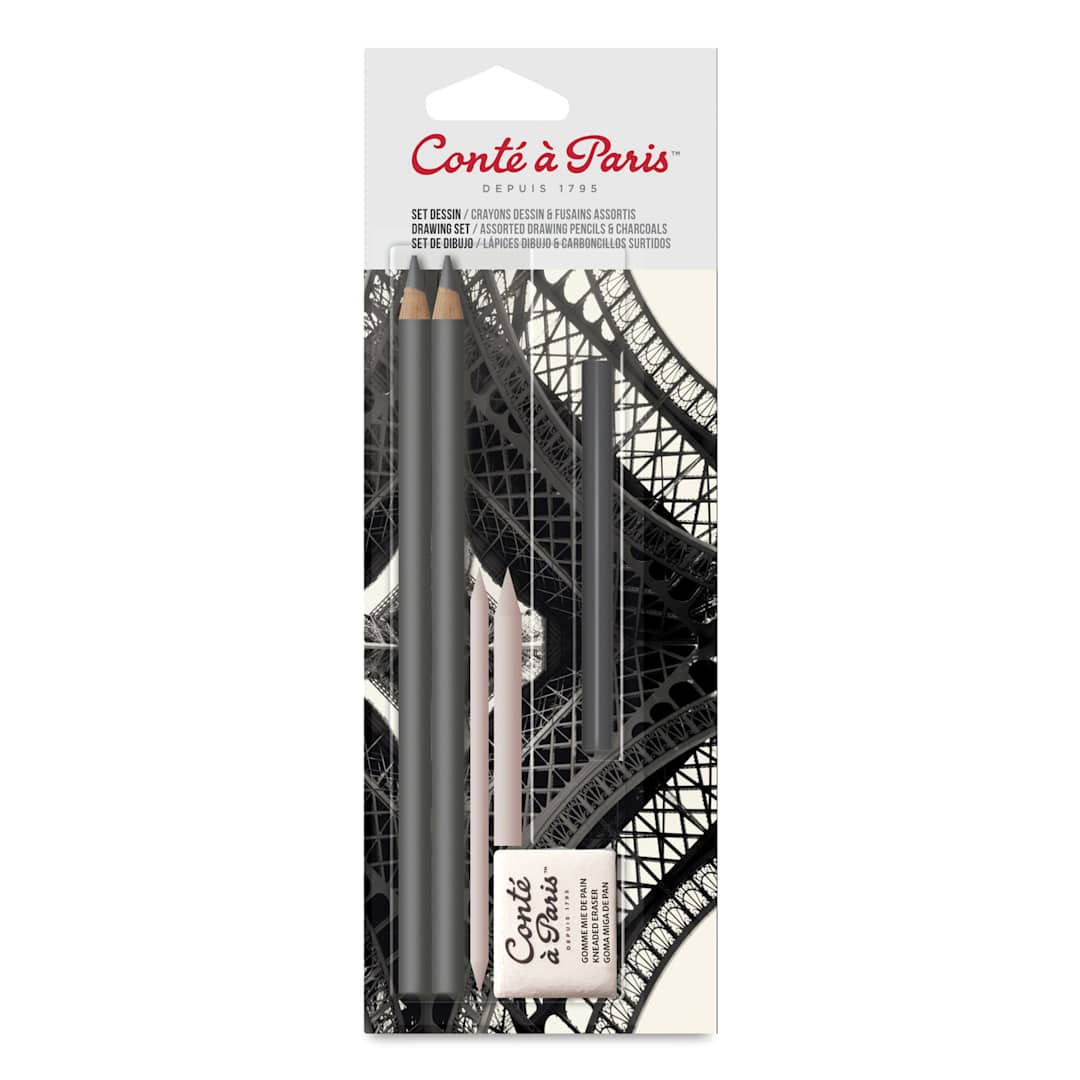 Open in modal - Conté à Paris Sketching Pencils - Mixed Drawing, Set of 6
