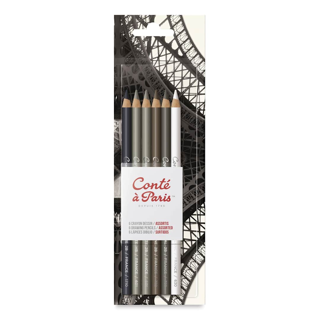 Open in modal - Conté à Paris Sketching Pencils - Drawing, Set of 6