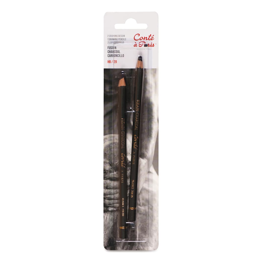 Open in modal - Conté à Paris Sketching Pencil - Charcoal, Set of 2
