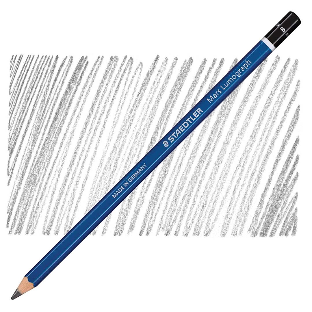 Open in modal - Staedtler Lumograph Drawing and Sketching Pencil - B pencil and swatch