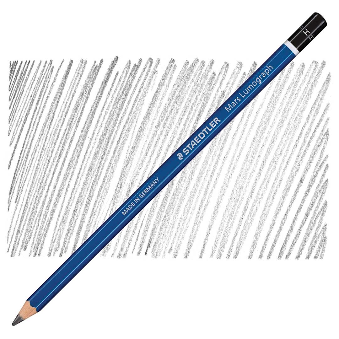 Open in modal - Staedtler Lumograph Drawing and Sketching Pencil - H pencil and swatch
