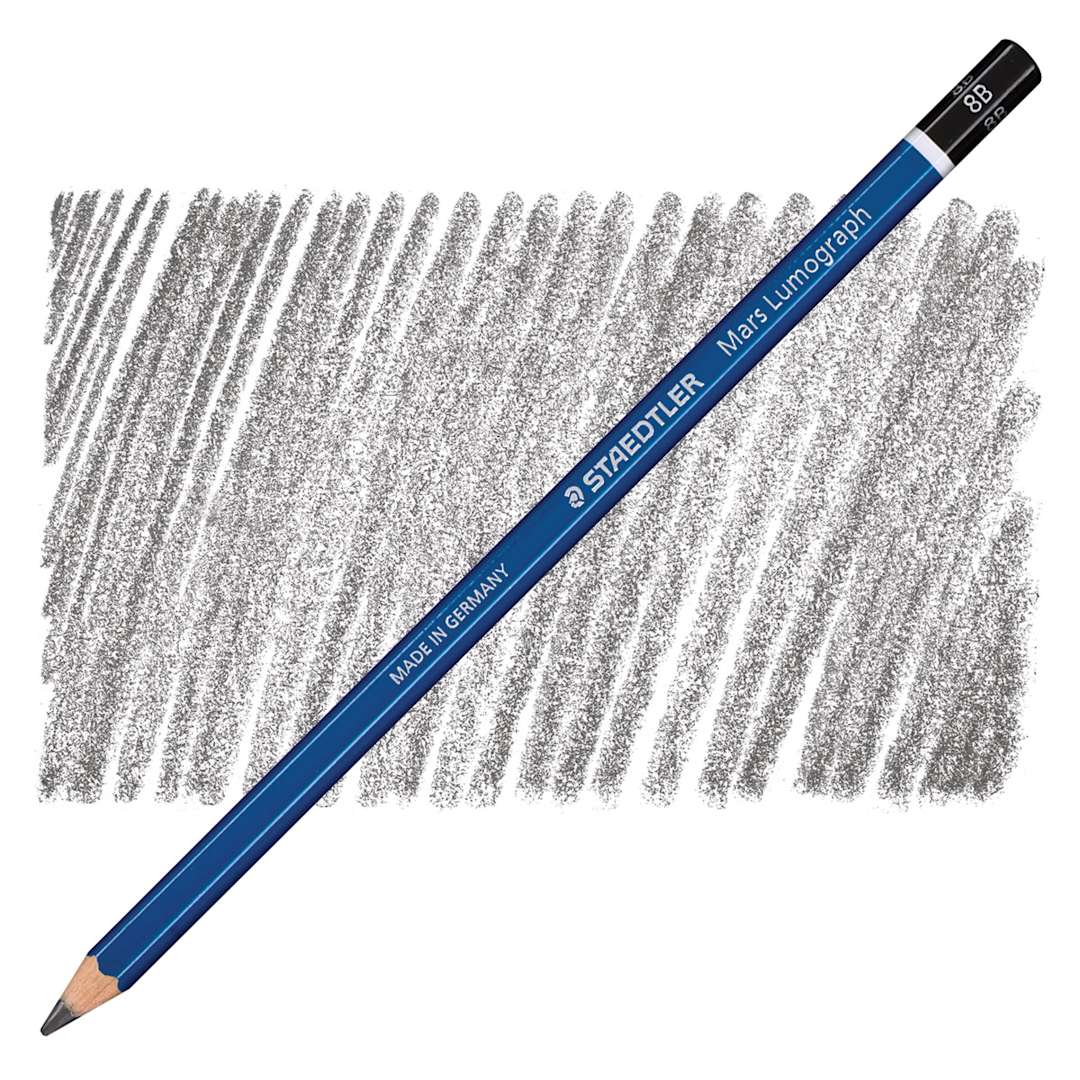 Open in modal - Staedtler Lumograph Drawing and Sketching Pencil - 8B pencil and swatch