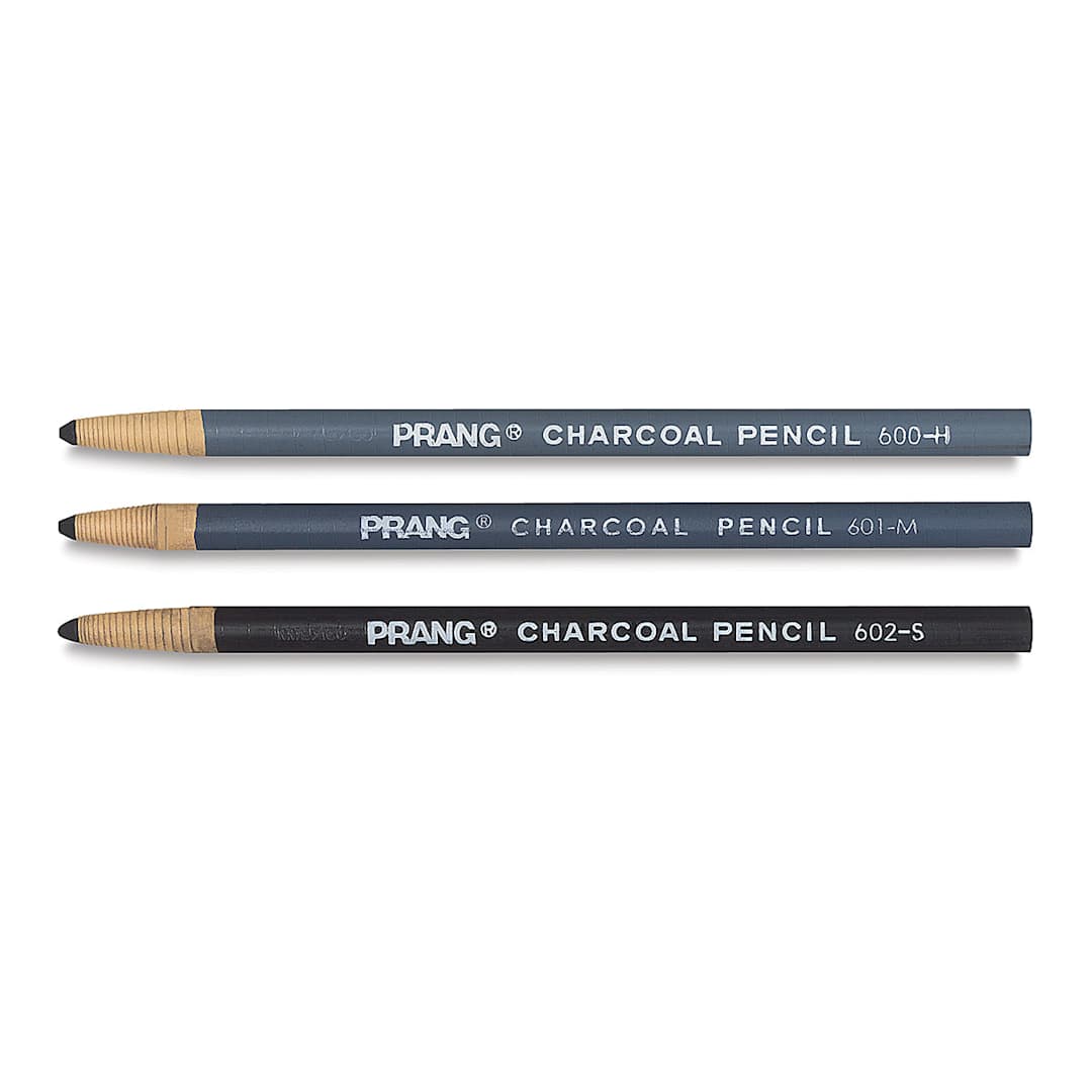 Open in modal - Prang Wrap Charcoal Pencils laid out