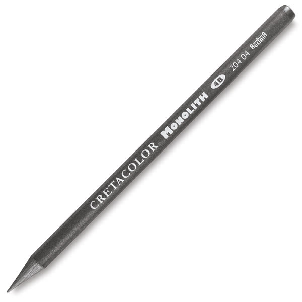 Open in modal - Cretacolor Monolith Woodless Pencils - single 4B Graphite Pencil angled view