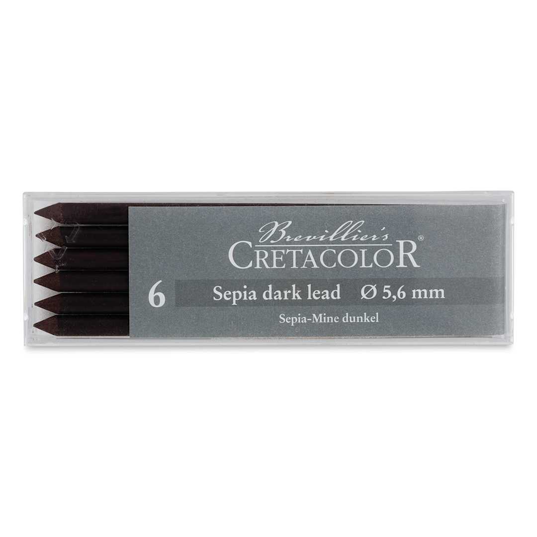 Open in modal - Cretacolor Leads - Sepia Dark, Box of 6