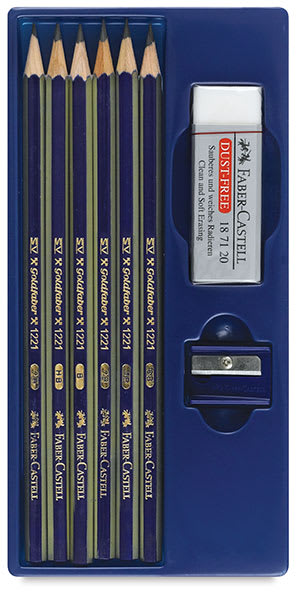 Open in modal - Faber-Castell Goldfaber Sketching Pencils, Set of 8. In package.