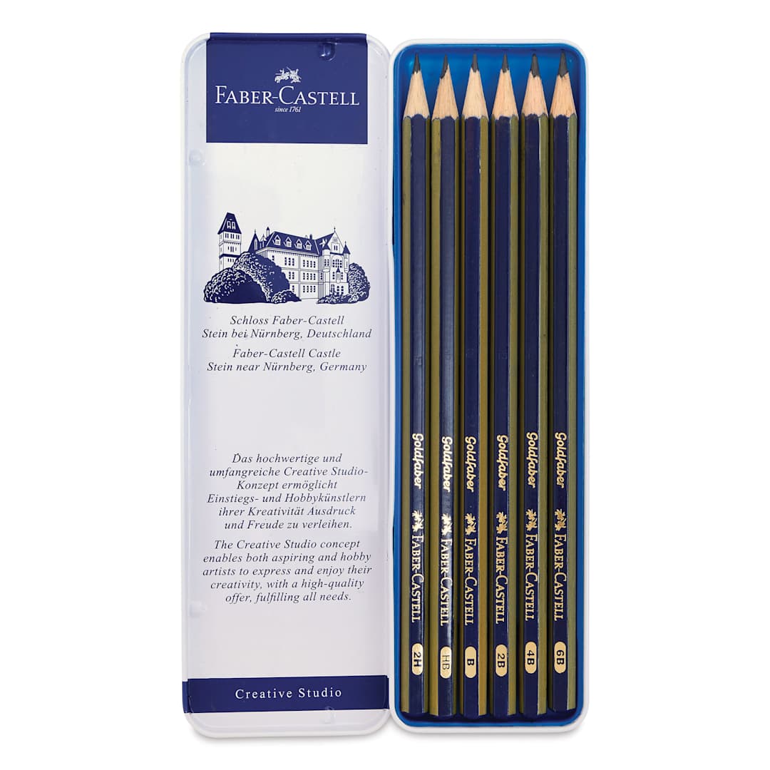 Open in modal - Faber-Castell Goldfaber Sketching Pencil Set - Set of 6