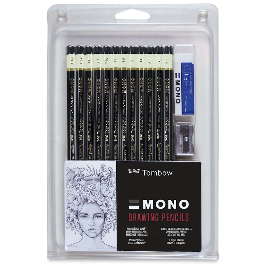 Open in modal - Tombow Mono Professional Drawing Pencils - Set of 12