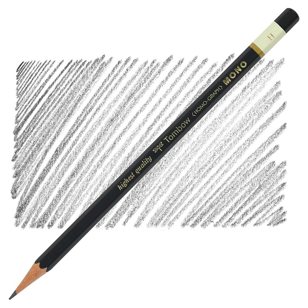 Open in modal - Tombow Mono Professional Drawing Pencil - H pencil and swatch