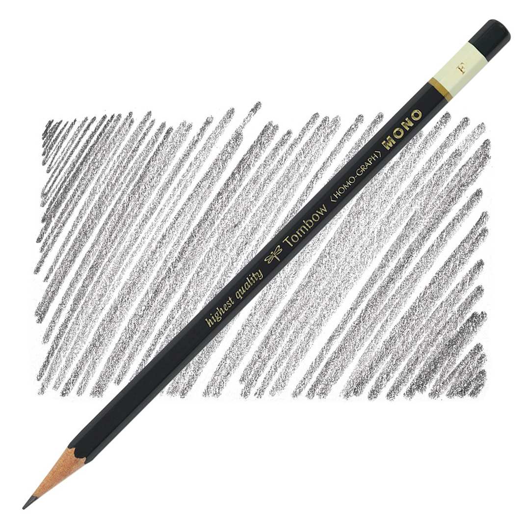 Open in modal - Tombow Mono Professional Drawing Pencil - F pencil and swatch