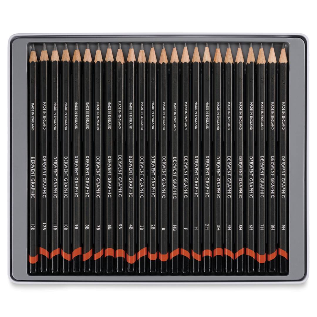 Open in modal - Derwent Graphic Pencils - Complete Graphite, Set of 24, contents
