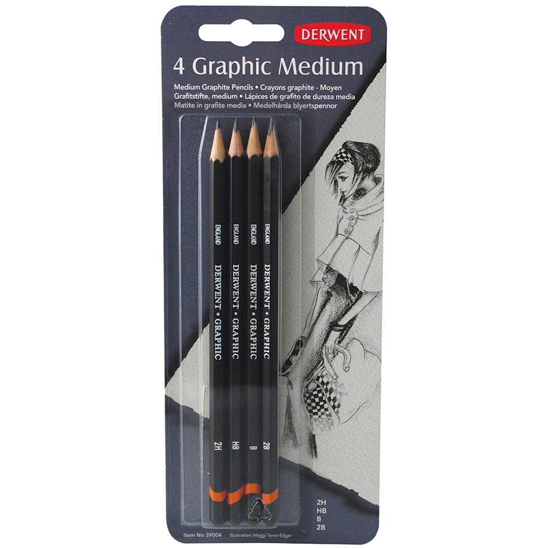 Open in modal - Derwent Graphic Designer Pencil Set, 4-Pencils