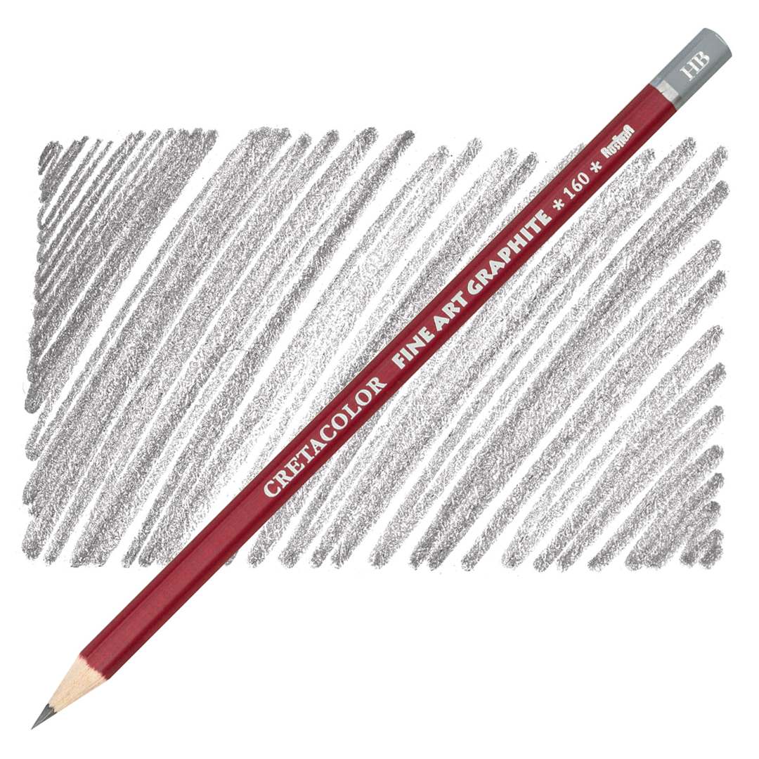 Open in modal - Cretacolor Fine Art Graphite Pencil - HB pencil and swatch