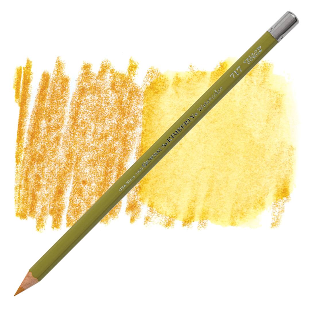 Open in modal - General's Kimberly Watercolor Pencil - Yellow Ochre pencil and swatch