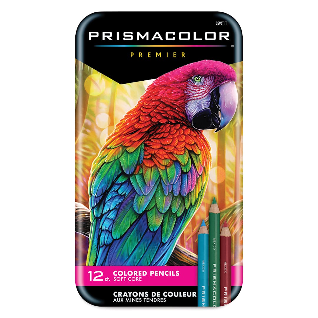 Open in modal - Prismacolor Premier Colored Pencils - Set of 12, Assorted Colors, front of the packaging