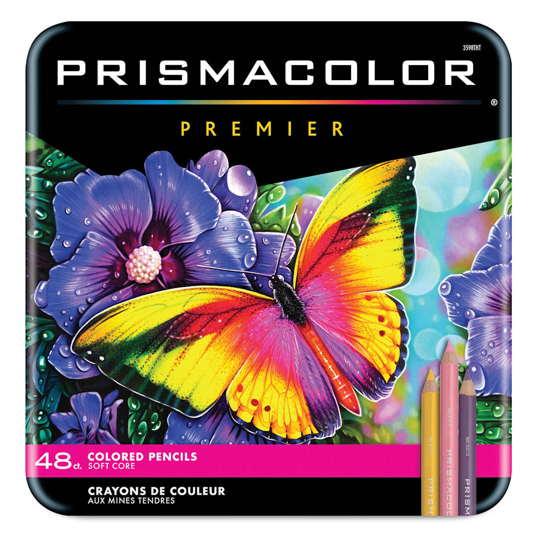 Open in modal - Prismacolor Premier Colored Pencils - Set of 48, Assorted Colors, front of the packaging