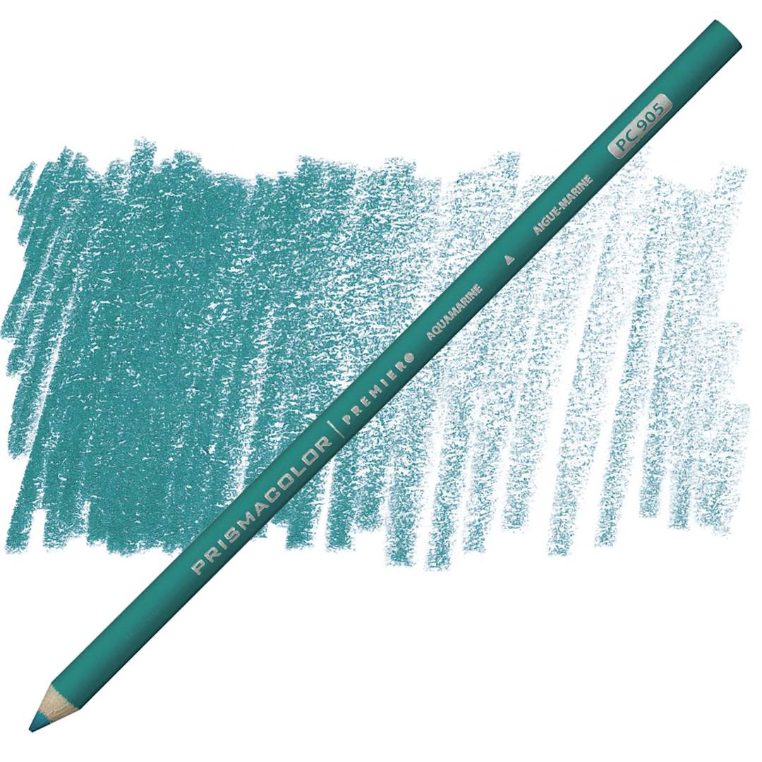 Open in modal - Prismacolor Premier Colored Pencil - Aquamarine pencil and swatch