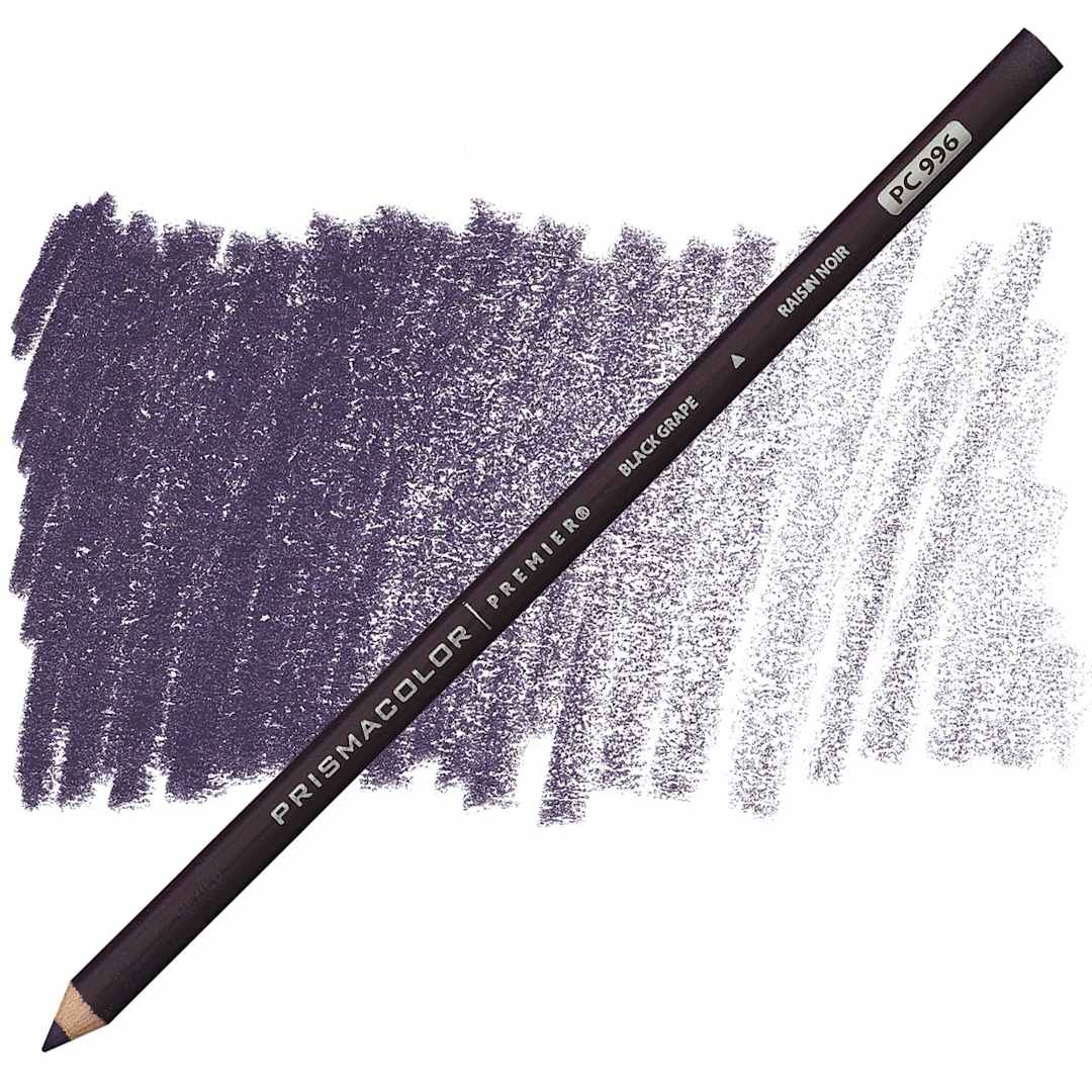 Open in modal - Prismacolor Premier Colored Pencil  - Black Grape pencil and swatch