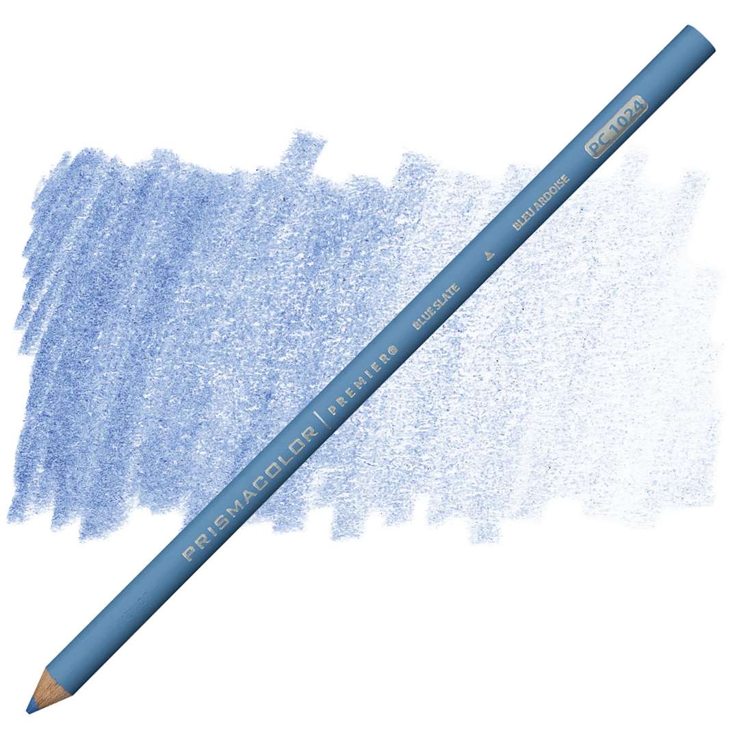 Open in modal - Prismacolor Premier Colored Pencil  - Blue Slate pencil and swatch