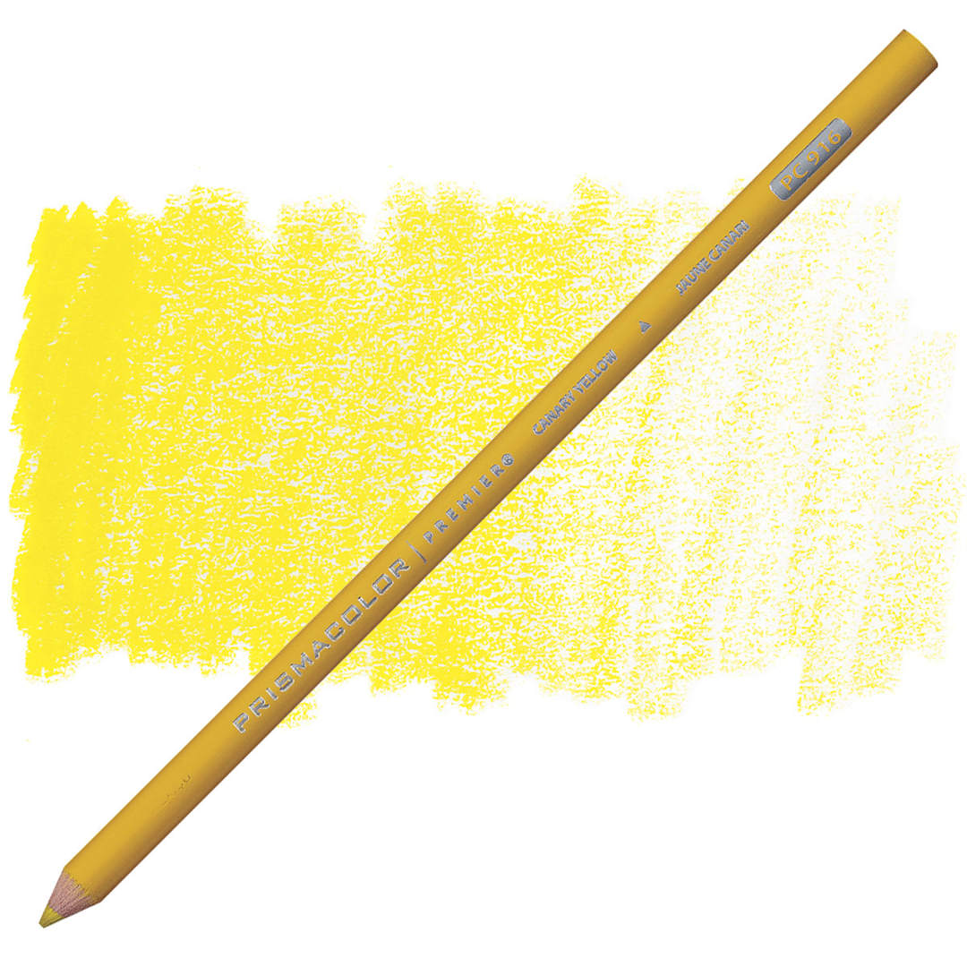 Open in modal - Prismacolor Premier Colored Pencil - Canary Yellow pencil and swatch