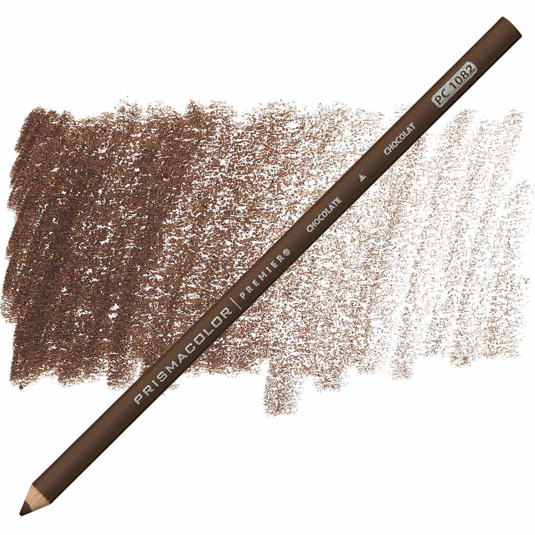Open in modal - Prismacolor Premier Colored Pencil - Chocolate pencil and swatch