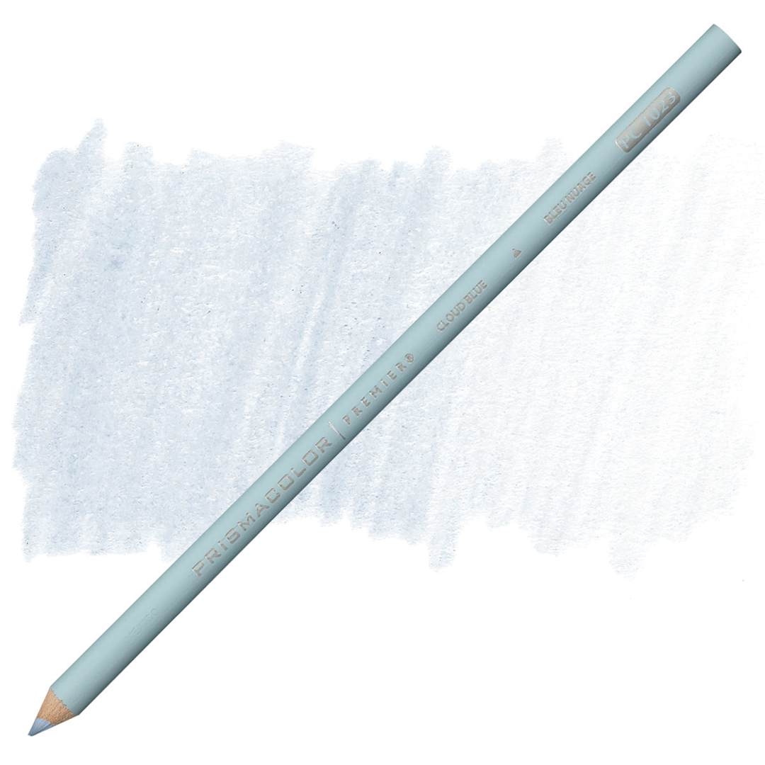 Open in modal - Prismacolor Premier Colored Pencil - Cloud Blue pencil and swatch