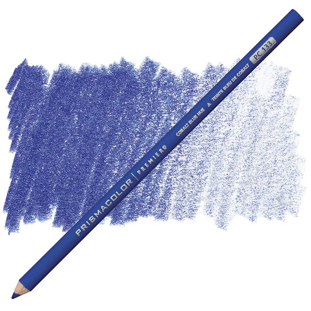 Open in modal - Prismacolor Premier Colored Pencil - Cobalt Blue Hue pencil and swatch