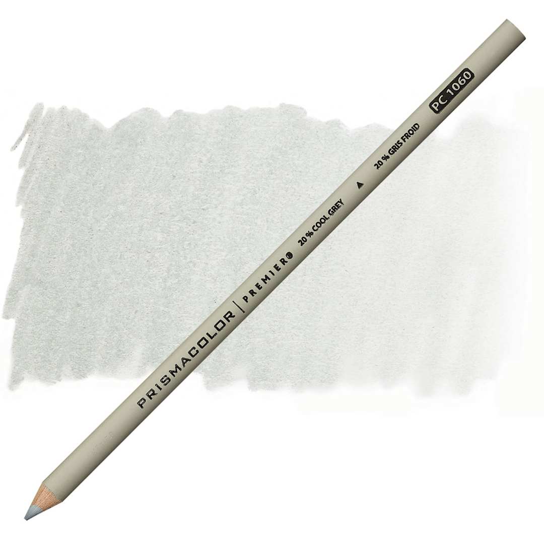Open in modal - Prismacolor Premier Colored Pencil  - Cool Grey 20% pencil and swatch