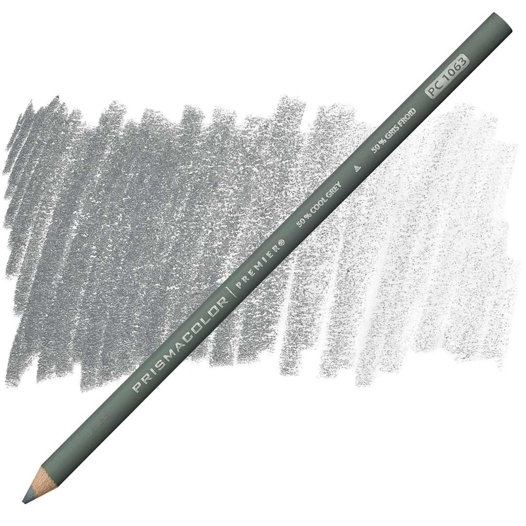 Open in modal - Prismacolor Premier Colored Pencil  - Cool Grey 50% pencil and swatch