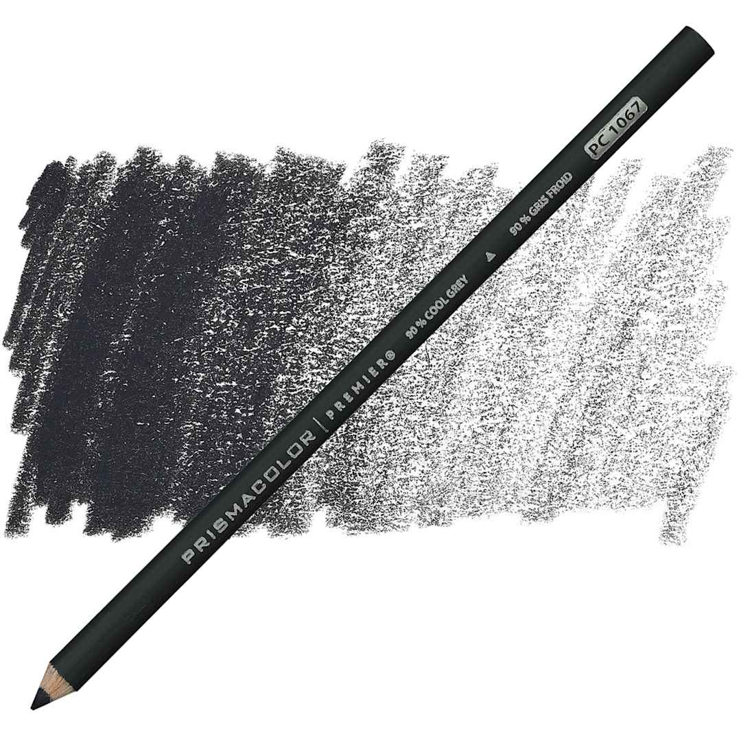 Open in modal - Prismacolor Premier Colored Pencil  - Cool Grey 90% pencil and swatch
