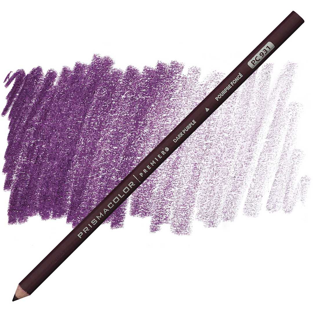 Open in modal - Prismacolor Premier Colored Pencil - Dark Purple pencil and swatch