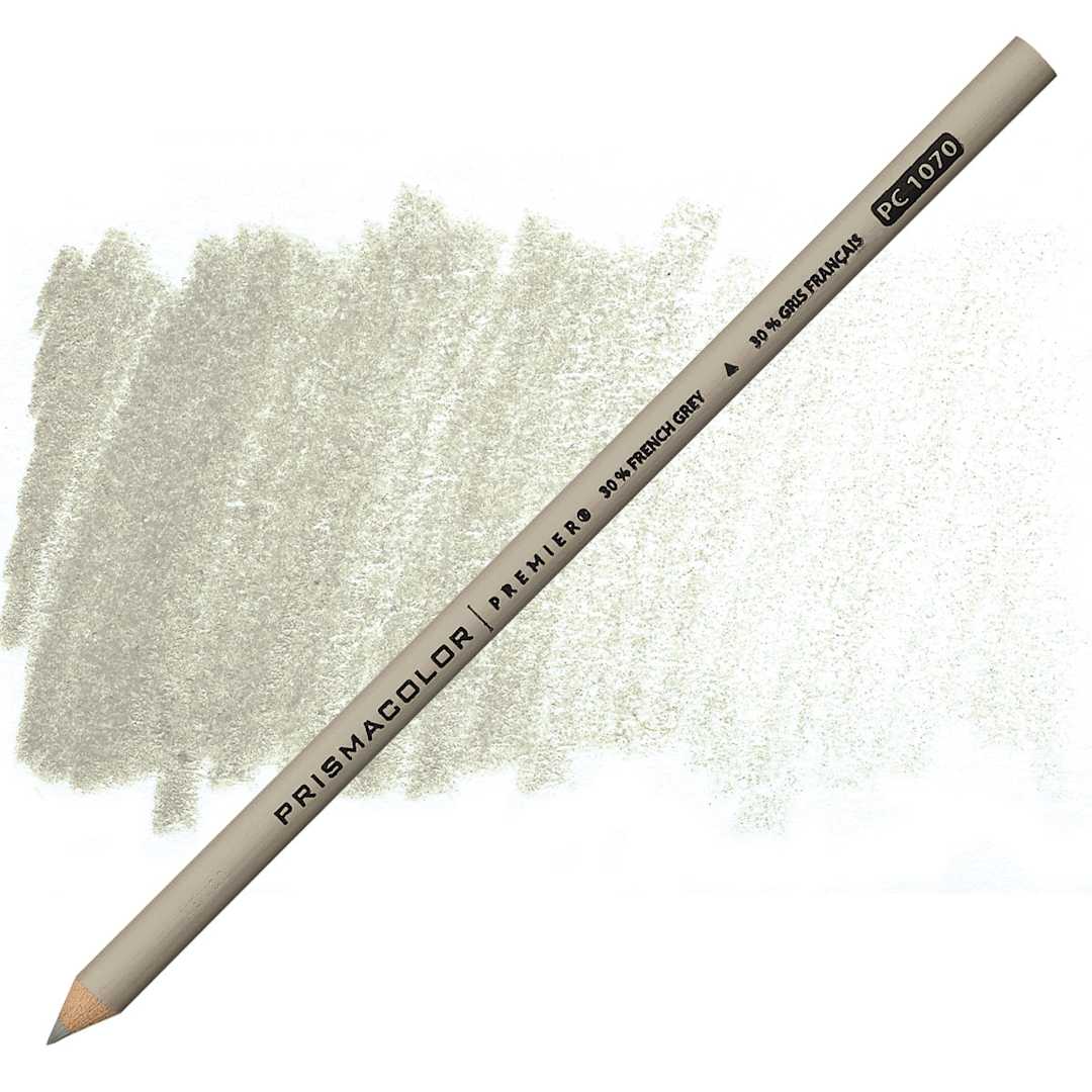 Open in modal - Prismacolor Premier Colored Pencil  - French Grey 30% pencil and swatch