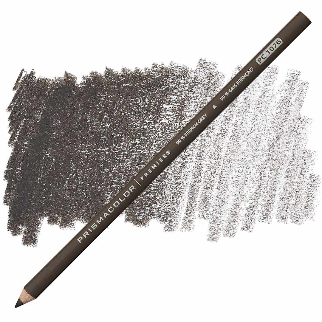 Open in modal - Prismacolor Premier Colored Pencil  - French Grey 90% pencil and swatch