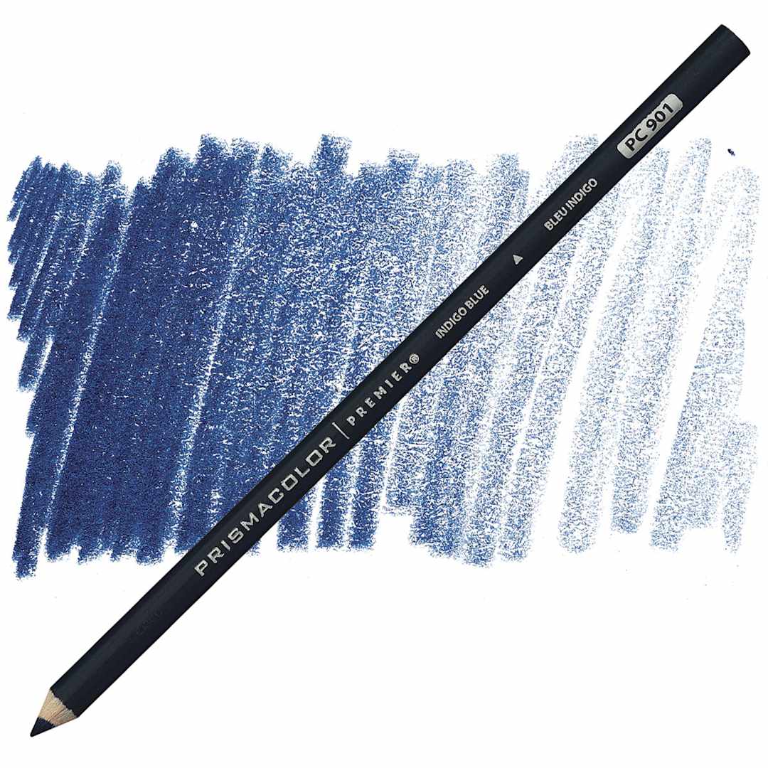 Open in modal - Prismacolor Premier Colored Pencil - Indigo Blue pencil and swatch
