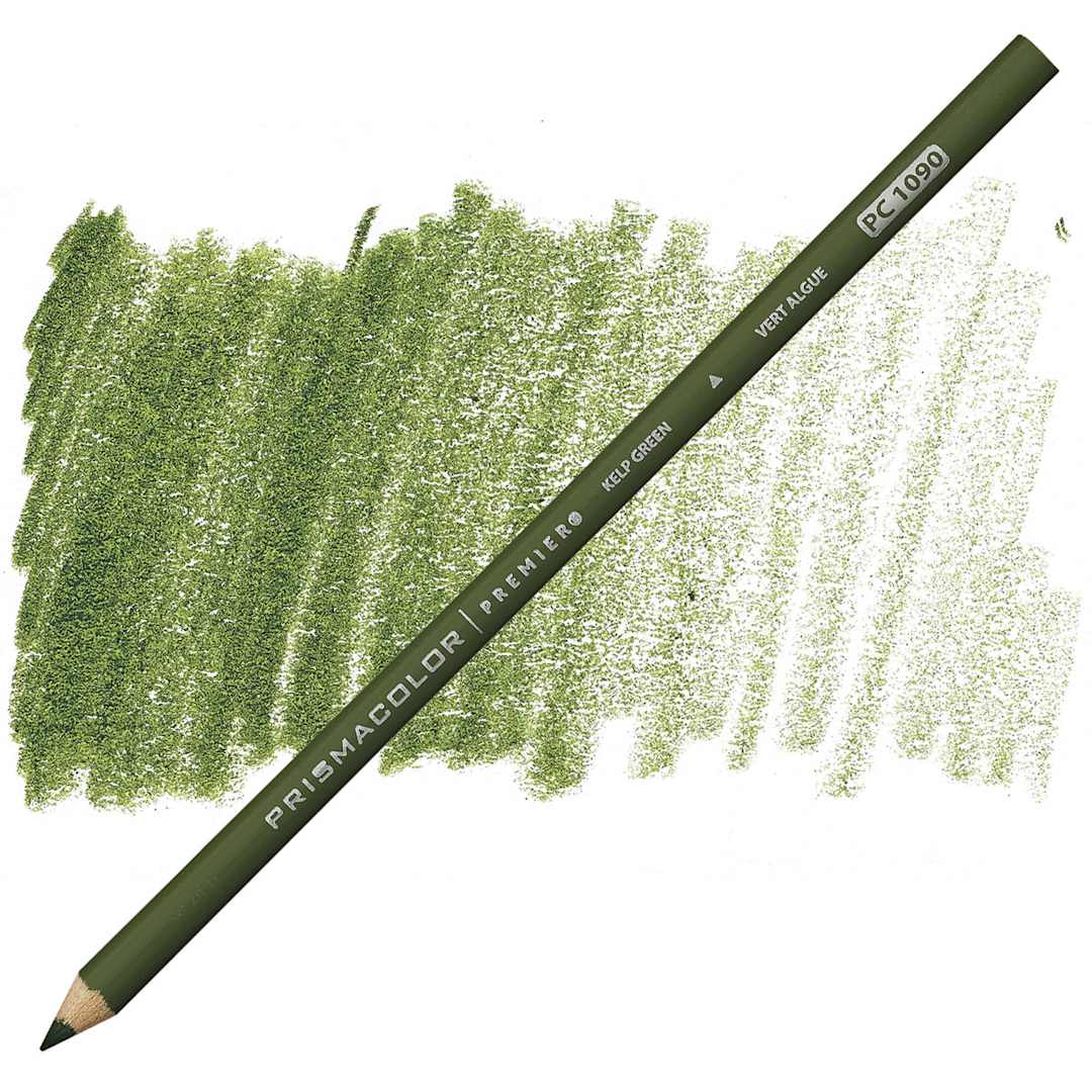 Open in modal - Prismacolor Premier Colored Pencil  - Kelp Green pencil and swatch