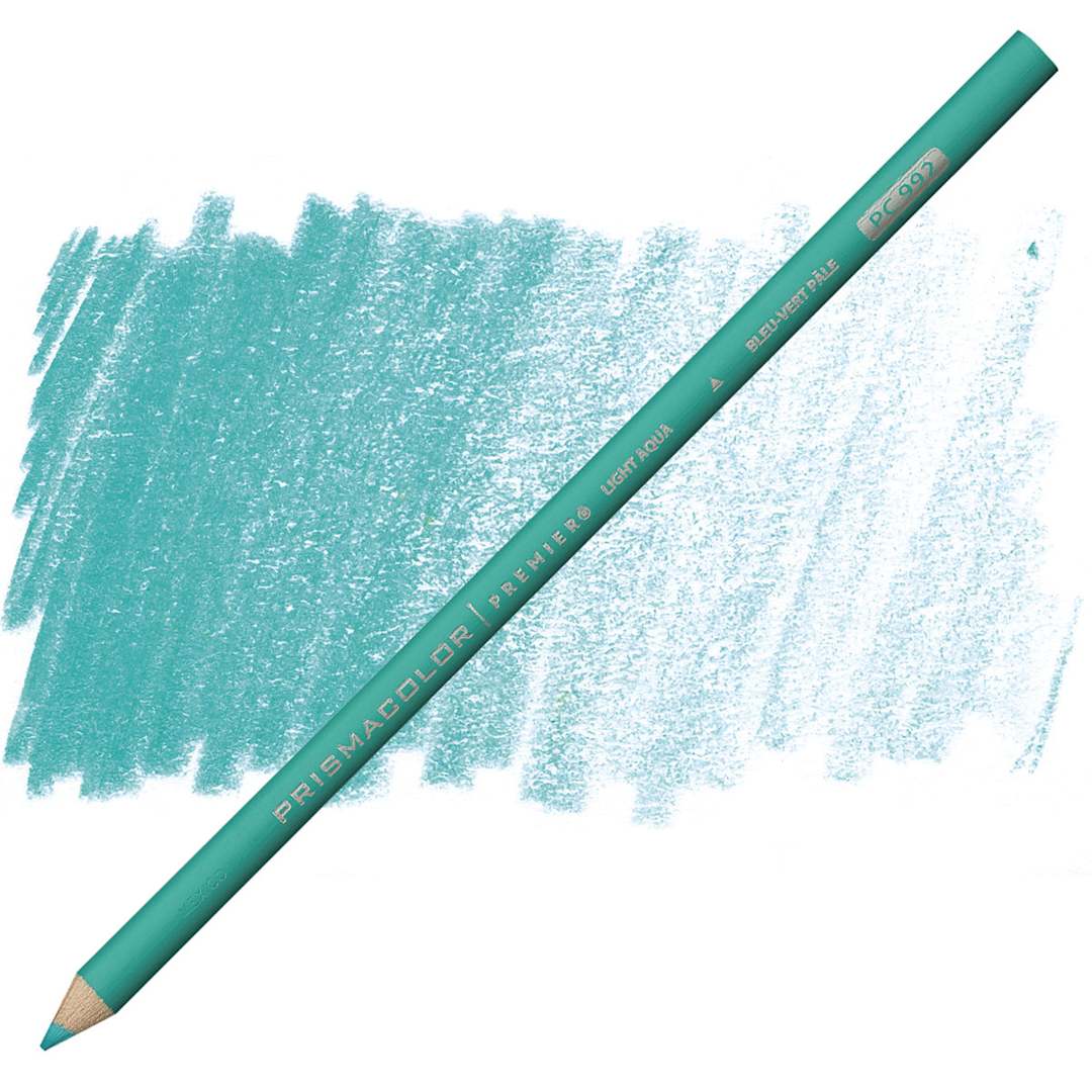 Open in modal - Prismacolor Premier Colored Pencil - Light Aqua pencil and swatch